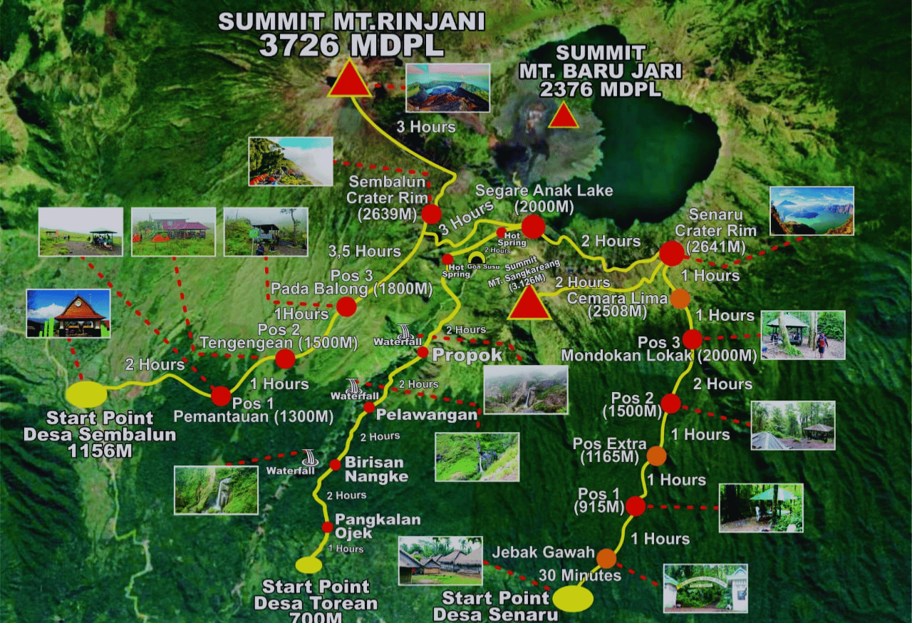 Pemkab Lombok Tengah Memetakan Rute Pendakian Rinjani
